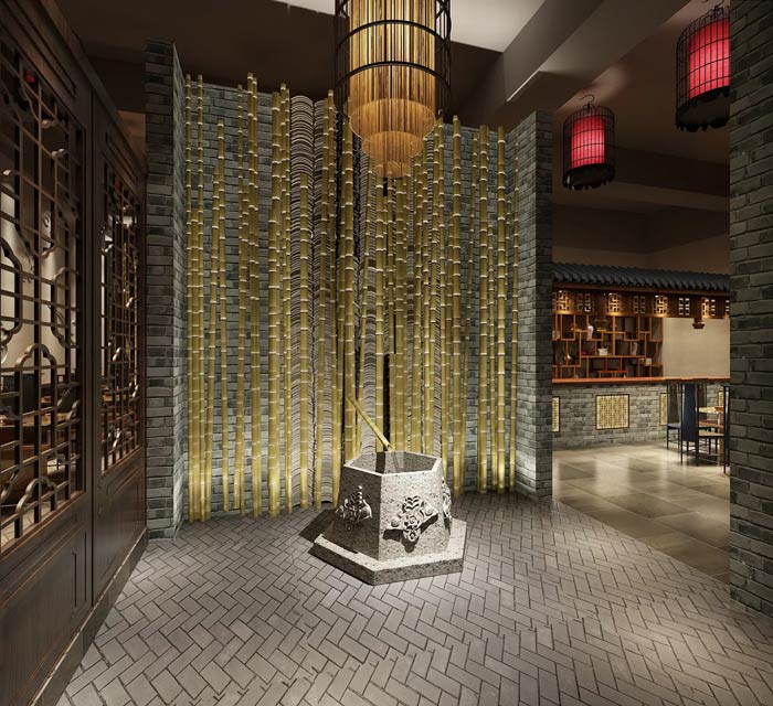 風(fēng)味型火鍋店裝修設(shè)計(jì)案例效果圖分享！