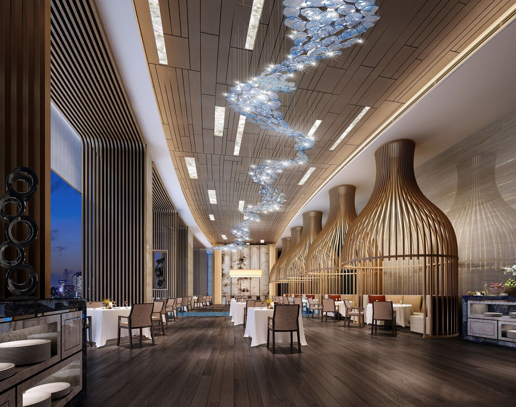 五星級(jí)自助餐廳裝修