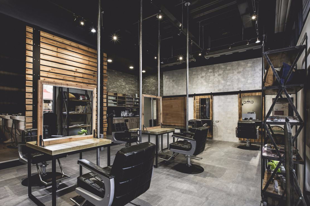 灰色理發(fā)店是什么裝修設計風格？