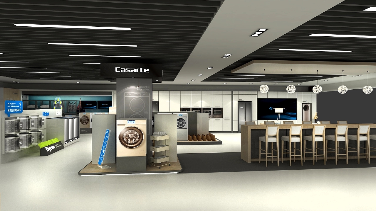 家用電器賣場(chǎng)店鋪裝修效果圖