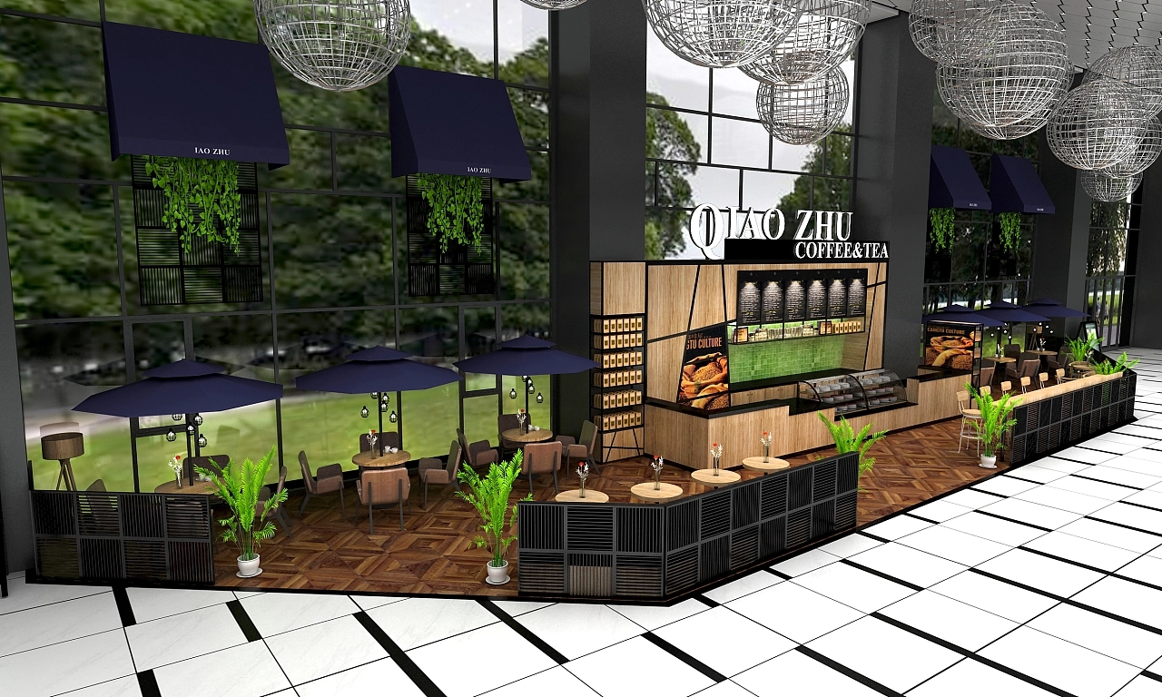 寫(xiě)字樓大廳咖啡廳