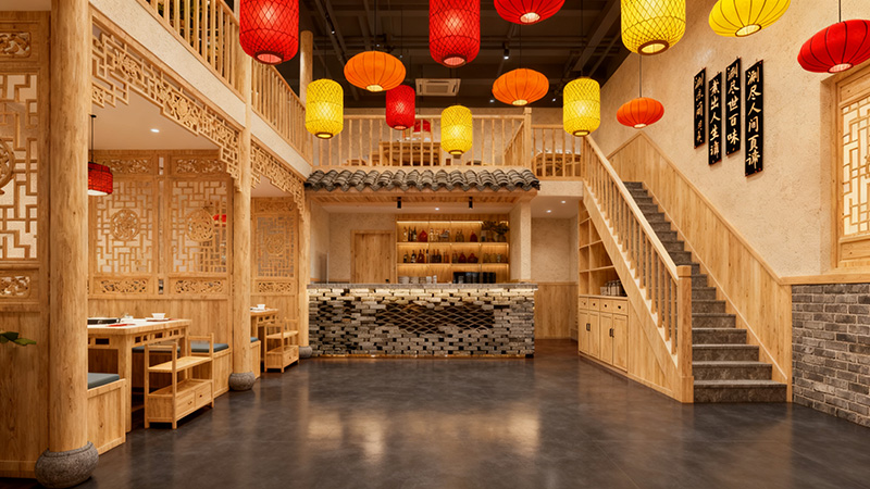 成都中式火鍋店裝修：從風(fēng)格到細(xì)節(jié)的4個實用建議