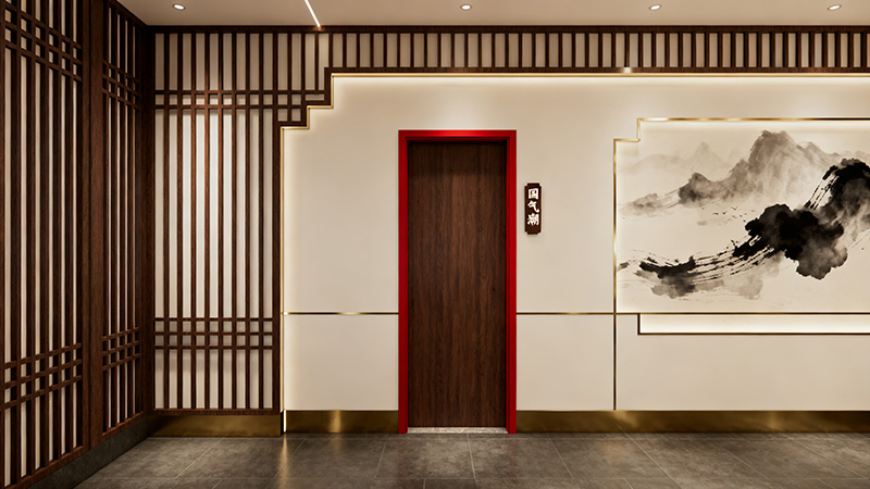 新中式火鍋店裝修效果圖